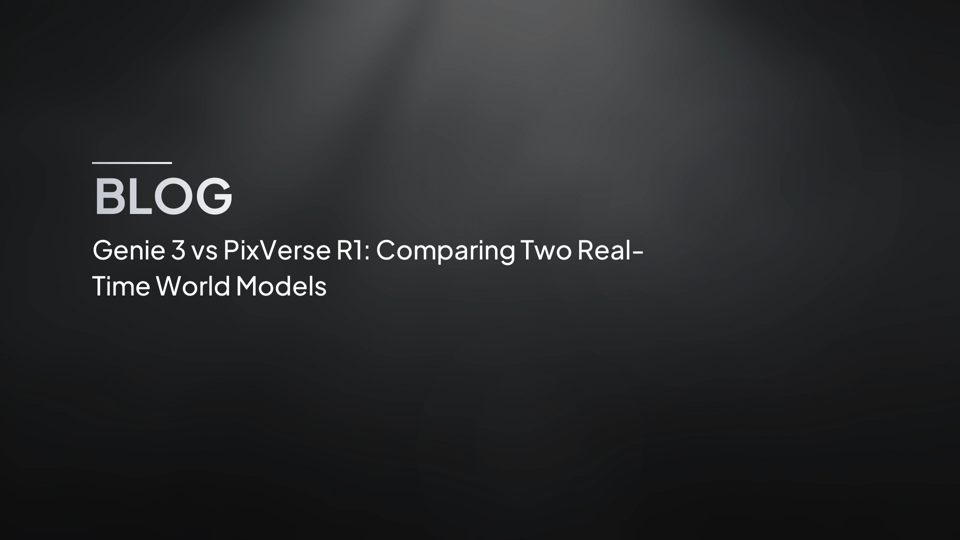Genie 3 vs PixVerse R1: Confronto tra due modelli mondiali in tempo reale