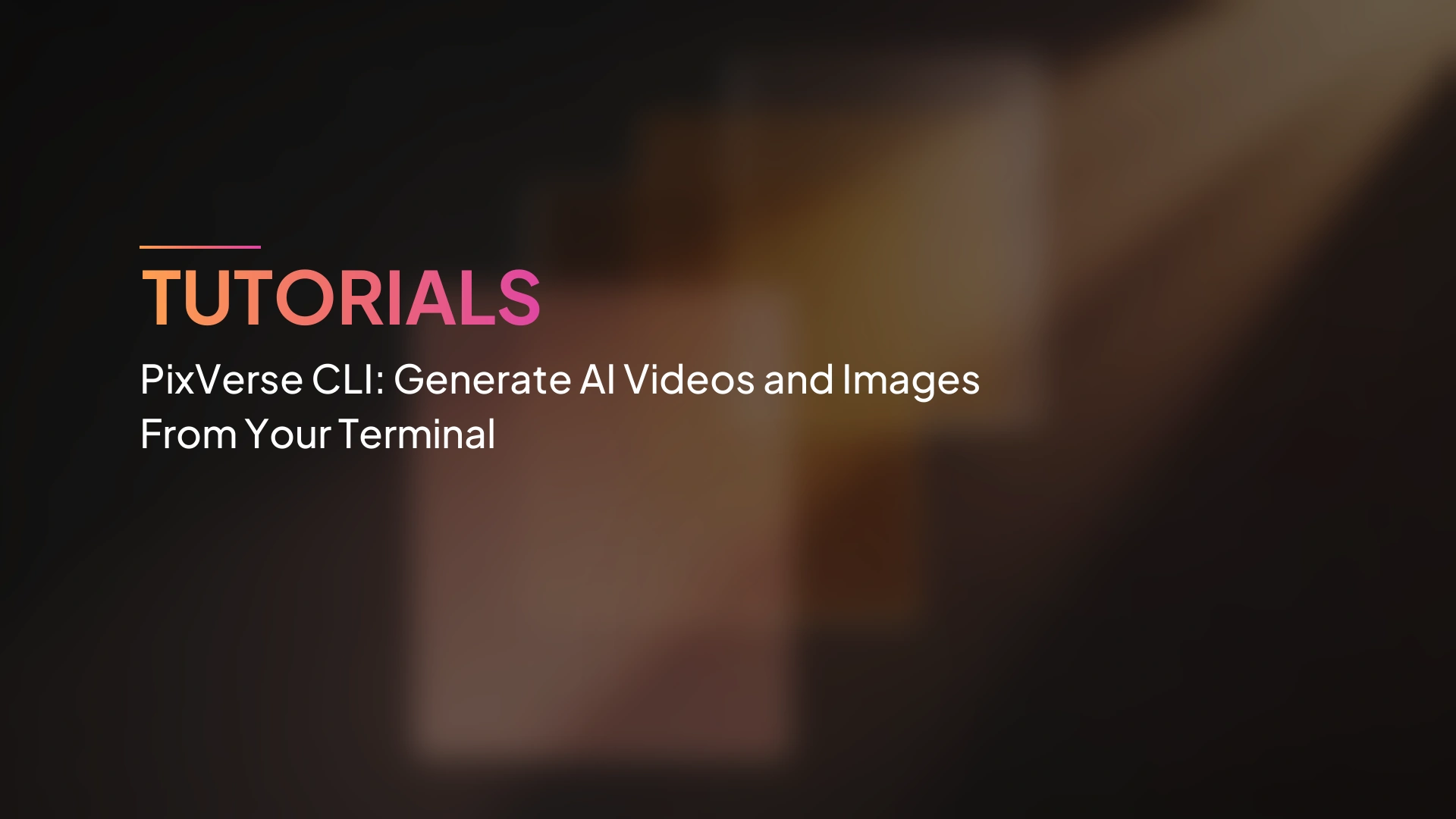 PixVerse CLI: genera video, immagini, voce e musica IA dal terminale
