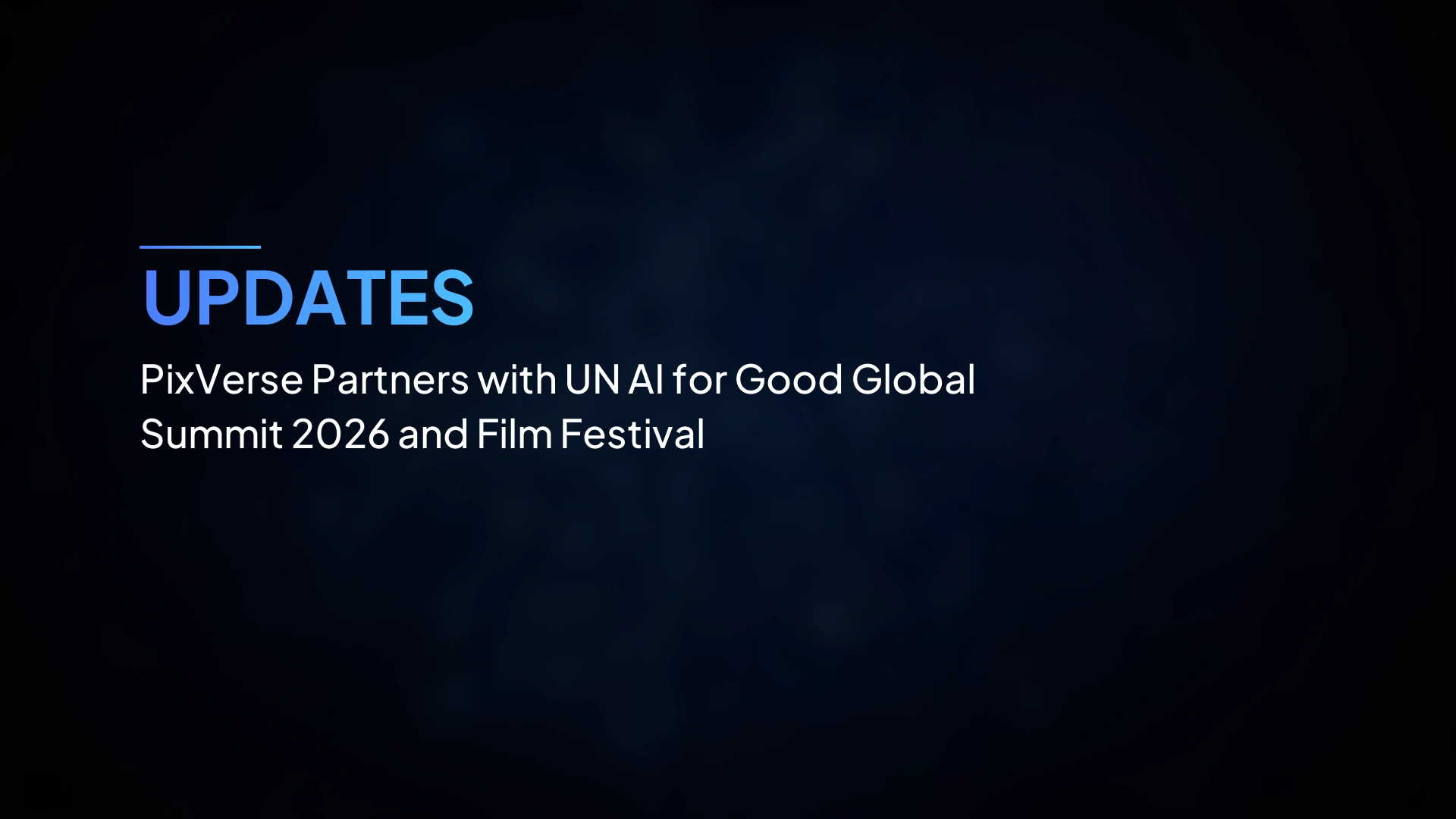 PixVerse Bermitra dengan UN AI for Good Global Summit 2026 dan Festival Film