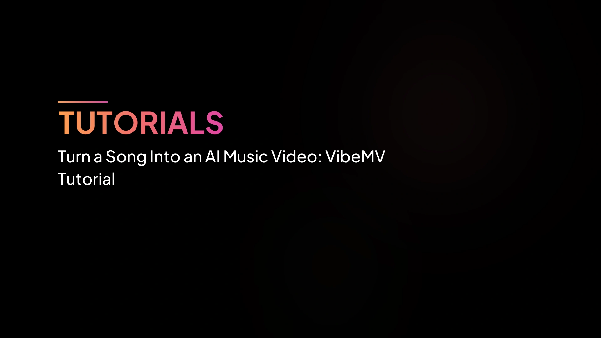 Ubah Lagu Menjadi Video Musik AI: Tutorial VibeMV