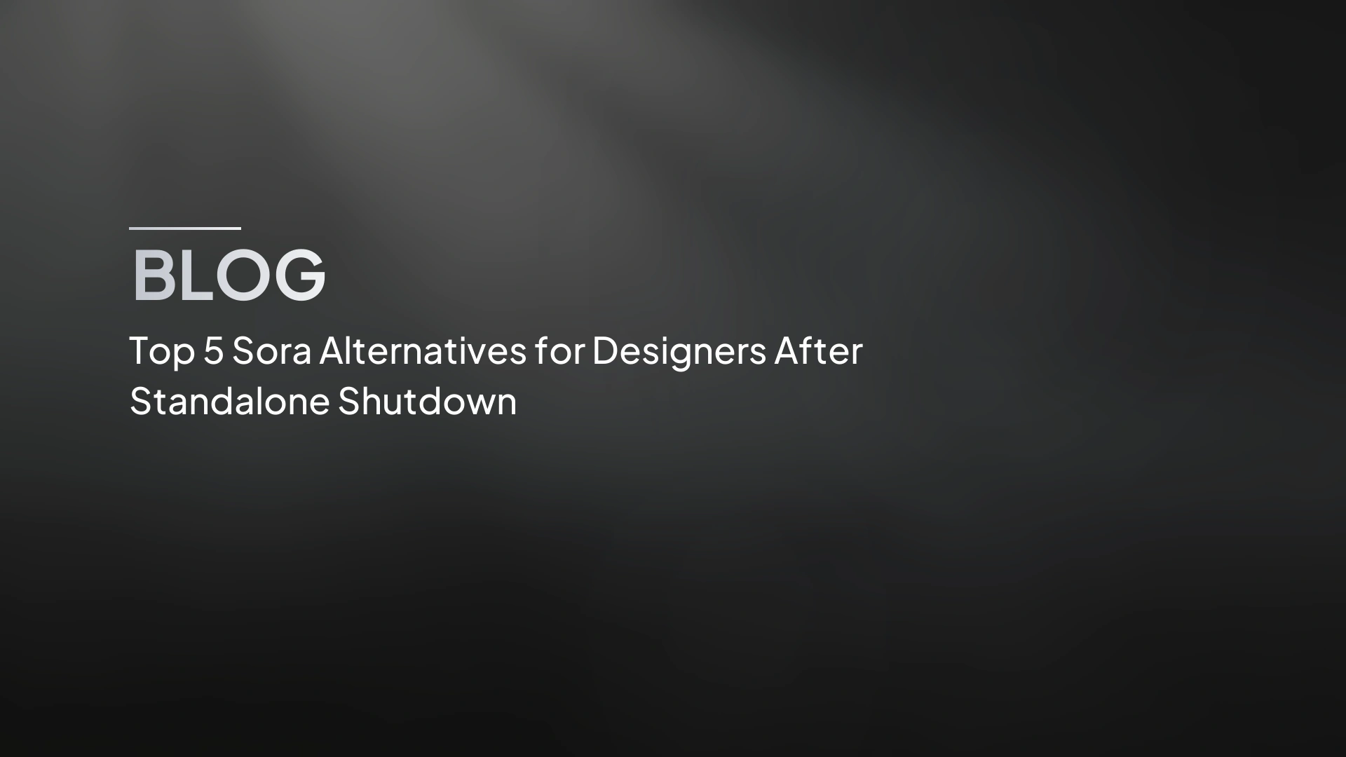 Top 5 alternative a Sora per i designer dopo la chiusura (2026)