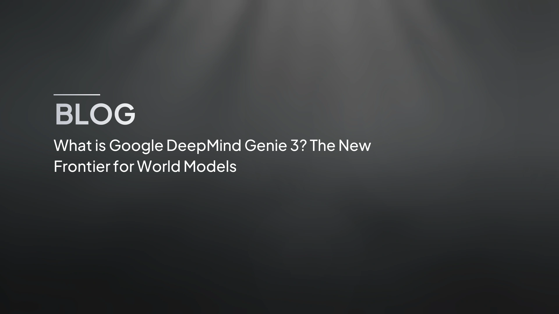 Cos'è Google DeepMind Genie 3? La nuova frontiera dei modelli mondiali