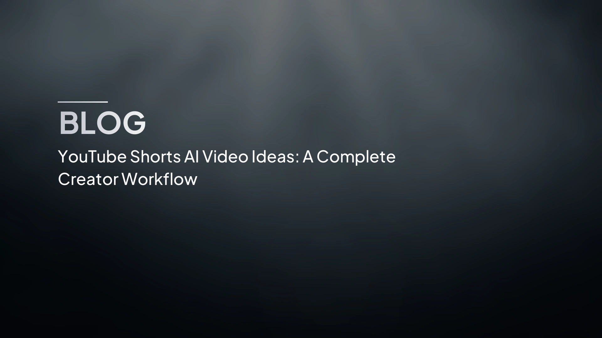 Idee di Video AI per YouTube Shorts: Il Workflow Completo per Creator