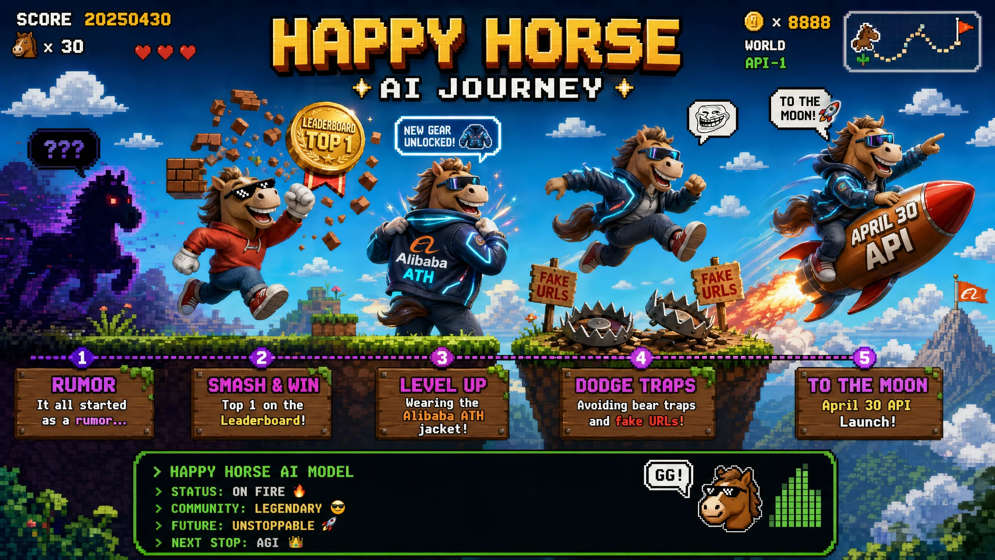 เส้นทาง HappyHorse 1.0: จากข่าวลือในอารีนาสู่ลีดเดอร์บอร์ด การเปิดเผย Alibaba ATH และการเปิดตัว API