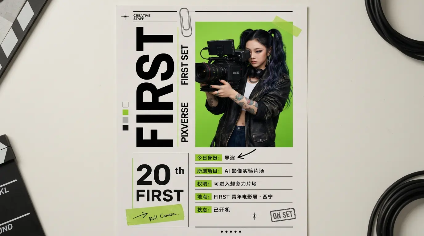 20th FIRST Director Badge: Create with PixVerse Image Template