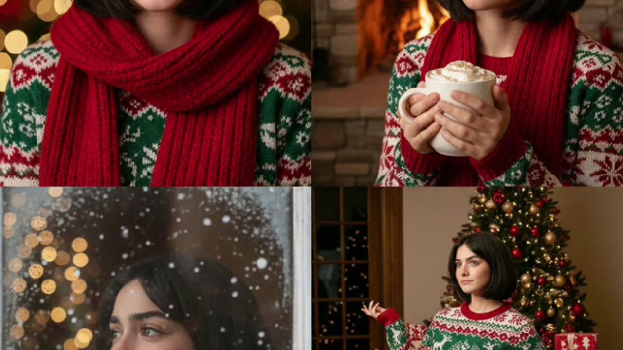 Christmas Vibe Grid: เปลี่ยนรูปภาพใดก็ได้เป็นภาพ PixVerse