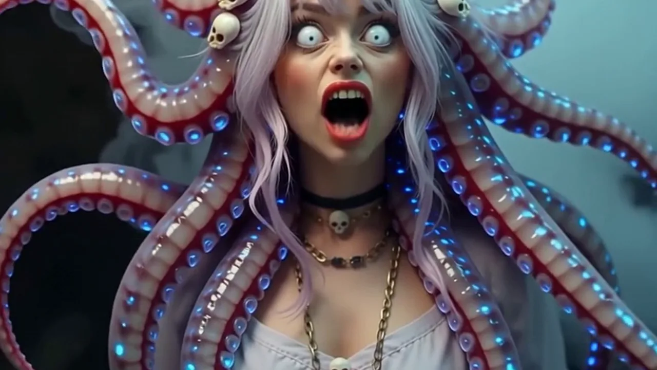 Creepy Tentacles: Cipta Video Templat PixVerse V5