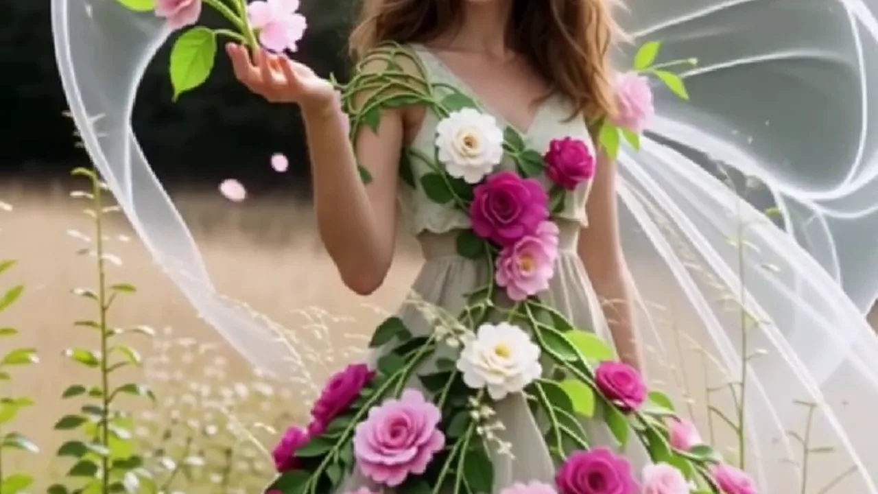 Flora Nymph Gown: PixVerse V5