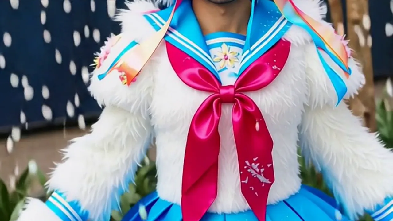 Fluffy Sailor Burst: Buat Video Templat PixVerse V5