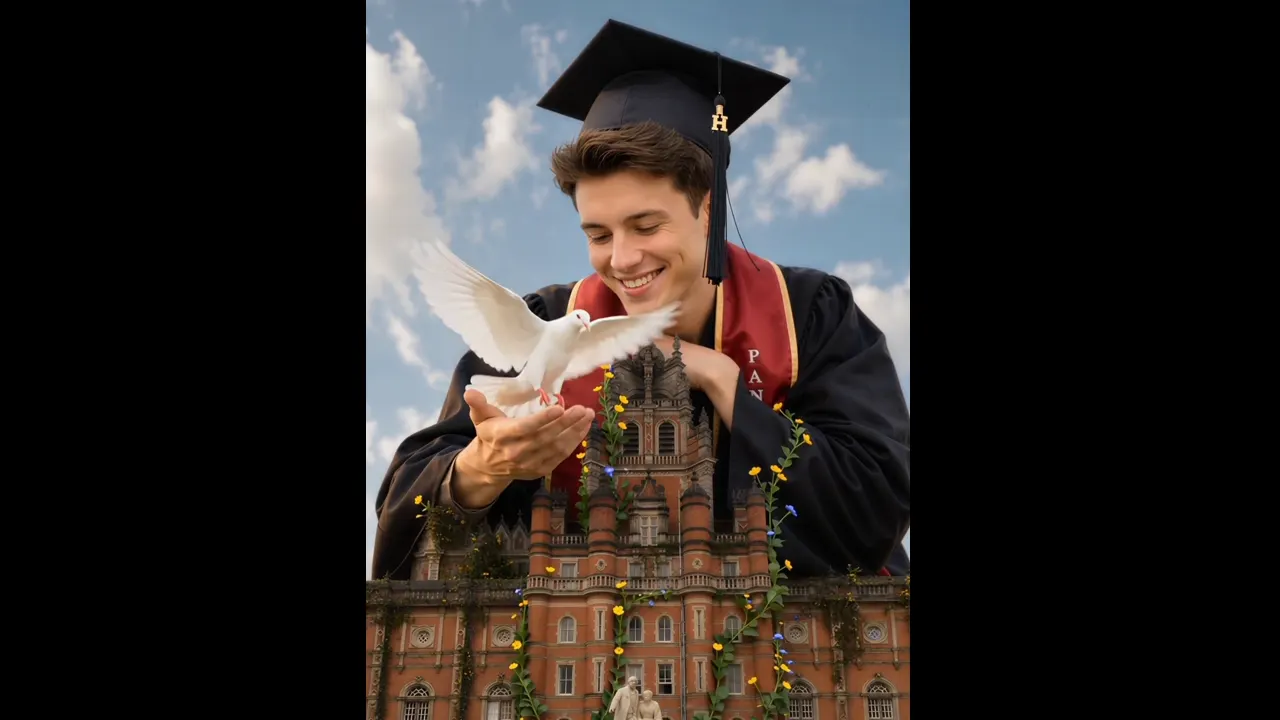 Graduation, Enlarged: Cipta dengan PixVerse AI