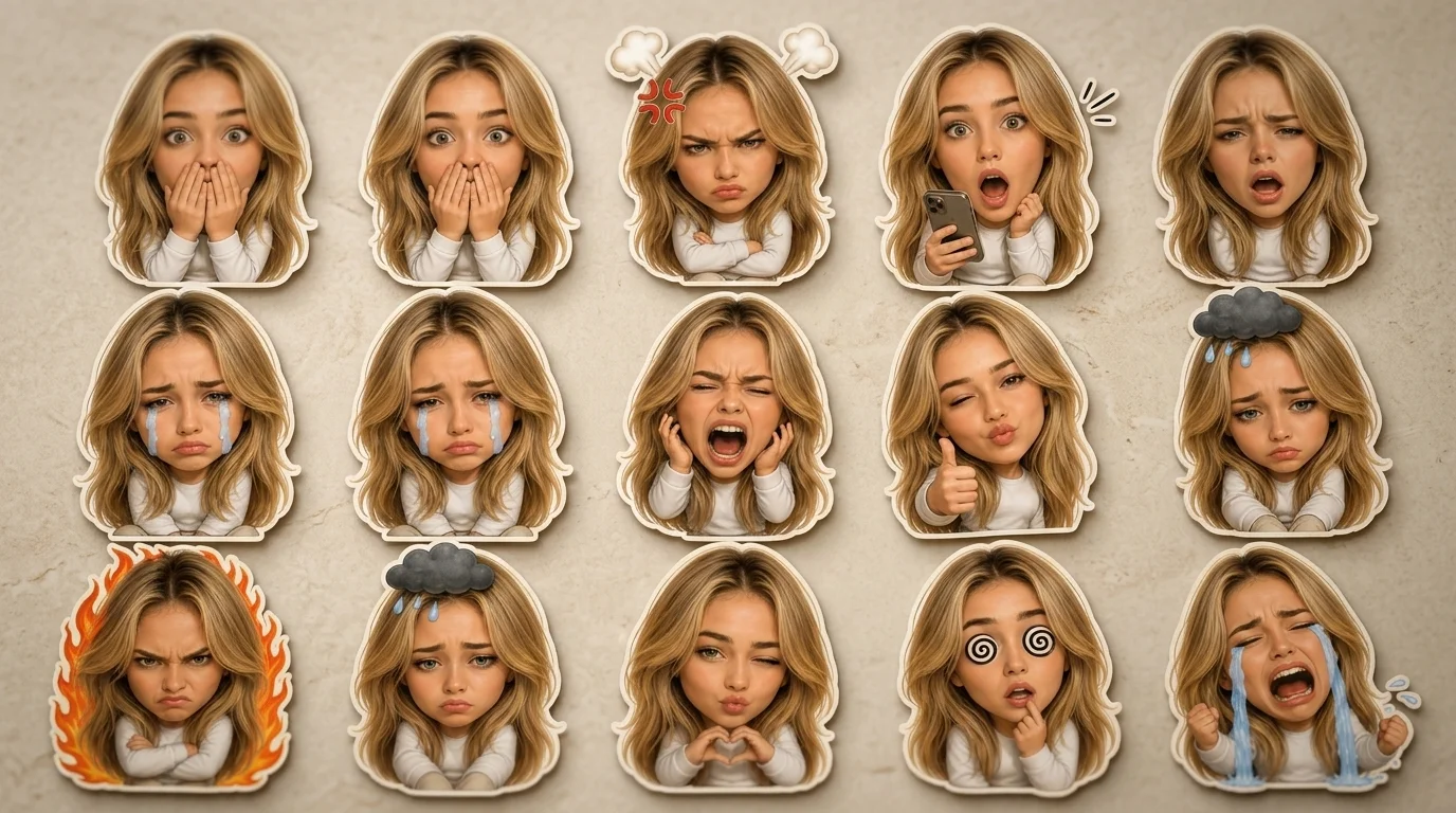 Mini Emotion Sticker Pack: Jadikan Sebarang Foto sebagai Pelekat Ekspresif