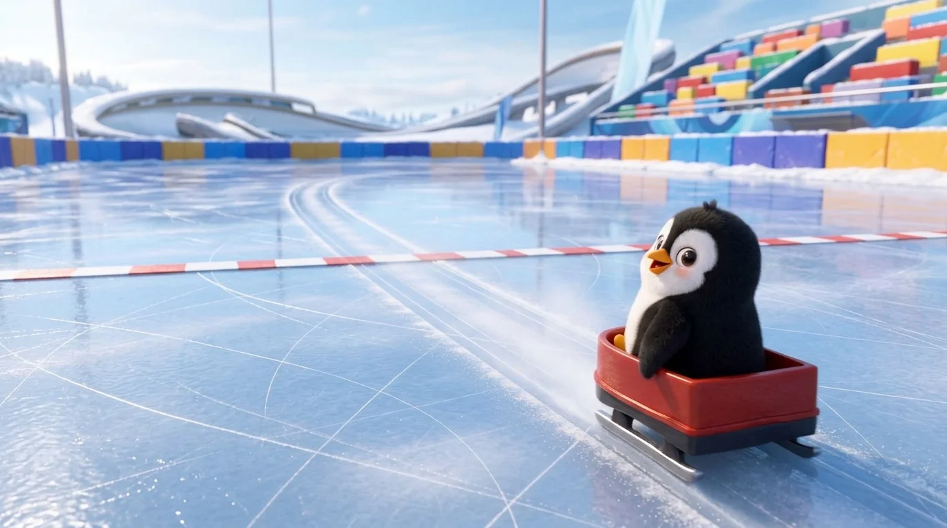 Penguin Ice Skating Contest: Berlumba sebagai Penguin Kecil