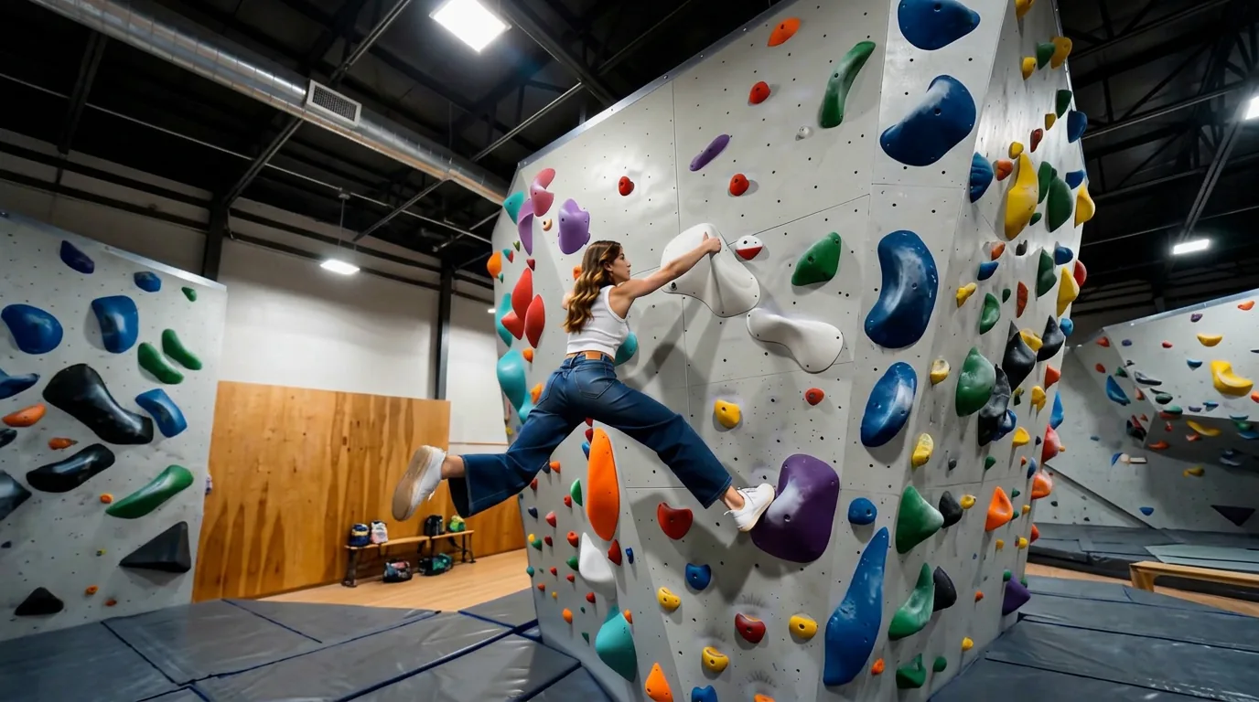 Static Rock Climbing Pose: เอฟเฟกต์ปีนผา AI ของ PixVerse