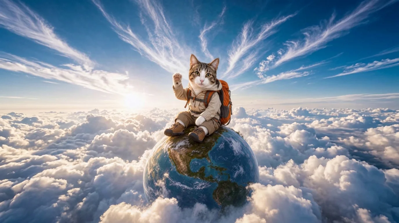 Tiny World Explorer: Mengambang di Bumi Mini di Atas Awan