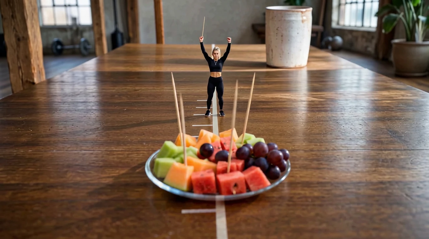 Toothpick Labels: เทมเพลตวิดีโอ AI กีฬามินิบนโต๊ะ